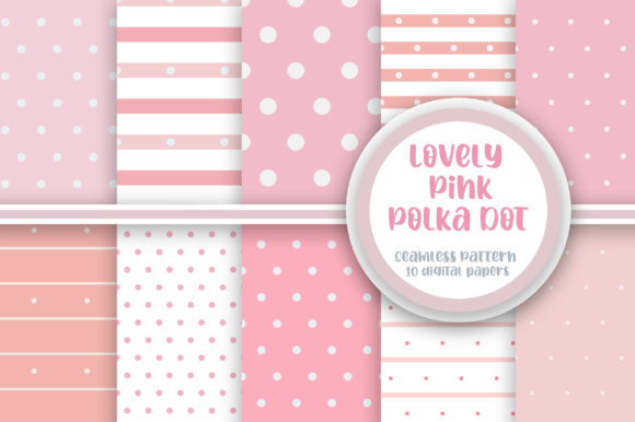 Beautiful Pink Polka Dot Design