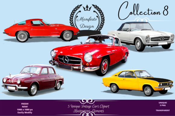 Beautiful Vintage Cars Collection V 8