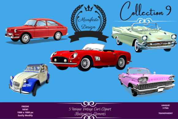 Beautiful Vintage Cars Collection V 9