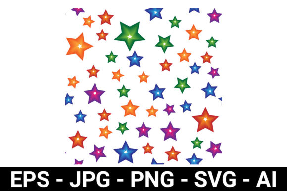 Colorful Stars Seamless Pattern
