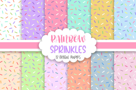 Enhance Your Creative Projects with Rainbow Sprinkles Seamless Pattern