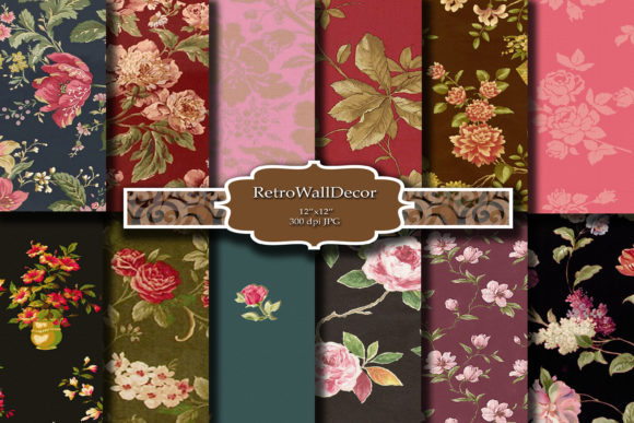 Floral Digital Paper Pack: A Versatile Resource for Creative Projects