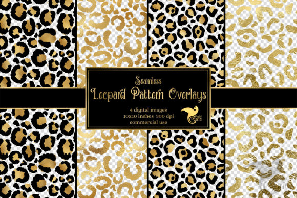Gold Leopard Pattern Overlays: A Luxurious Addition to Your Creative Projects