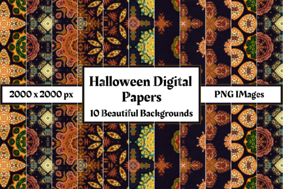 Halloween Digital Paper Backgrounds: A Versatile Resource for Creative Projects