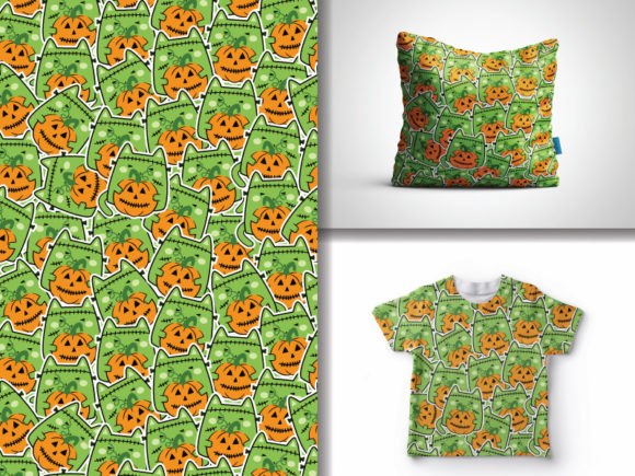 Seamless Kawaii Cat Halloween Pattern: A Unique Choice for Creative Projects