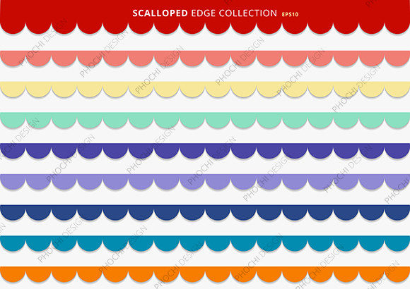 Set Scallops Stripes Seamless Pattern: A Versatile Design for Creative Projects