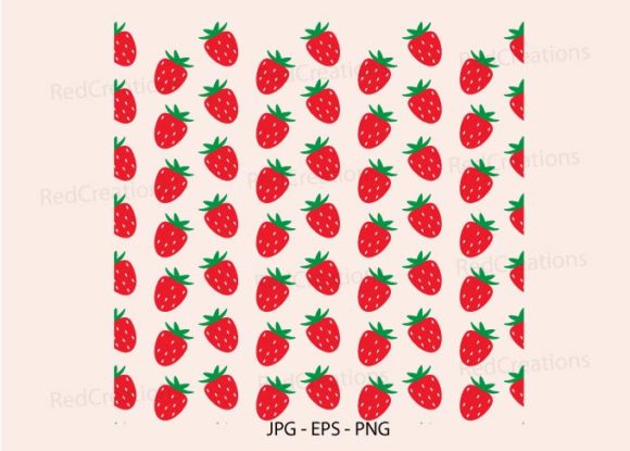 Strawberry Background, Seamless