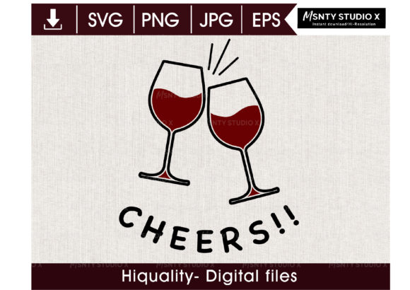 Wine Cheers Svg: A Versatile Digital Design for Creative Projects